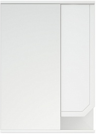 Corozo Зеркальный шкаф Сириус 55 белый – фотография-1